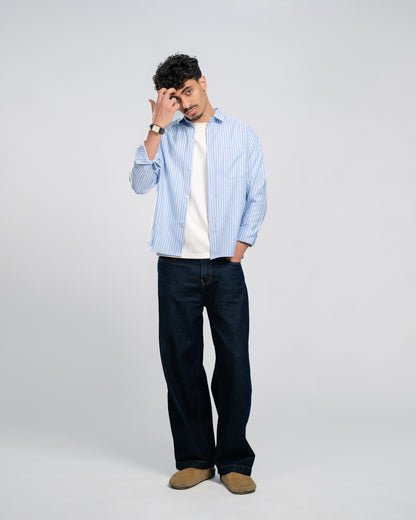 Wide stripe shirt