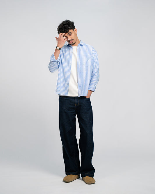 Wide stripe shirt