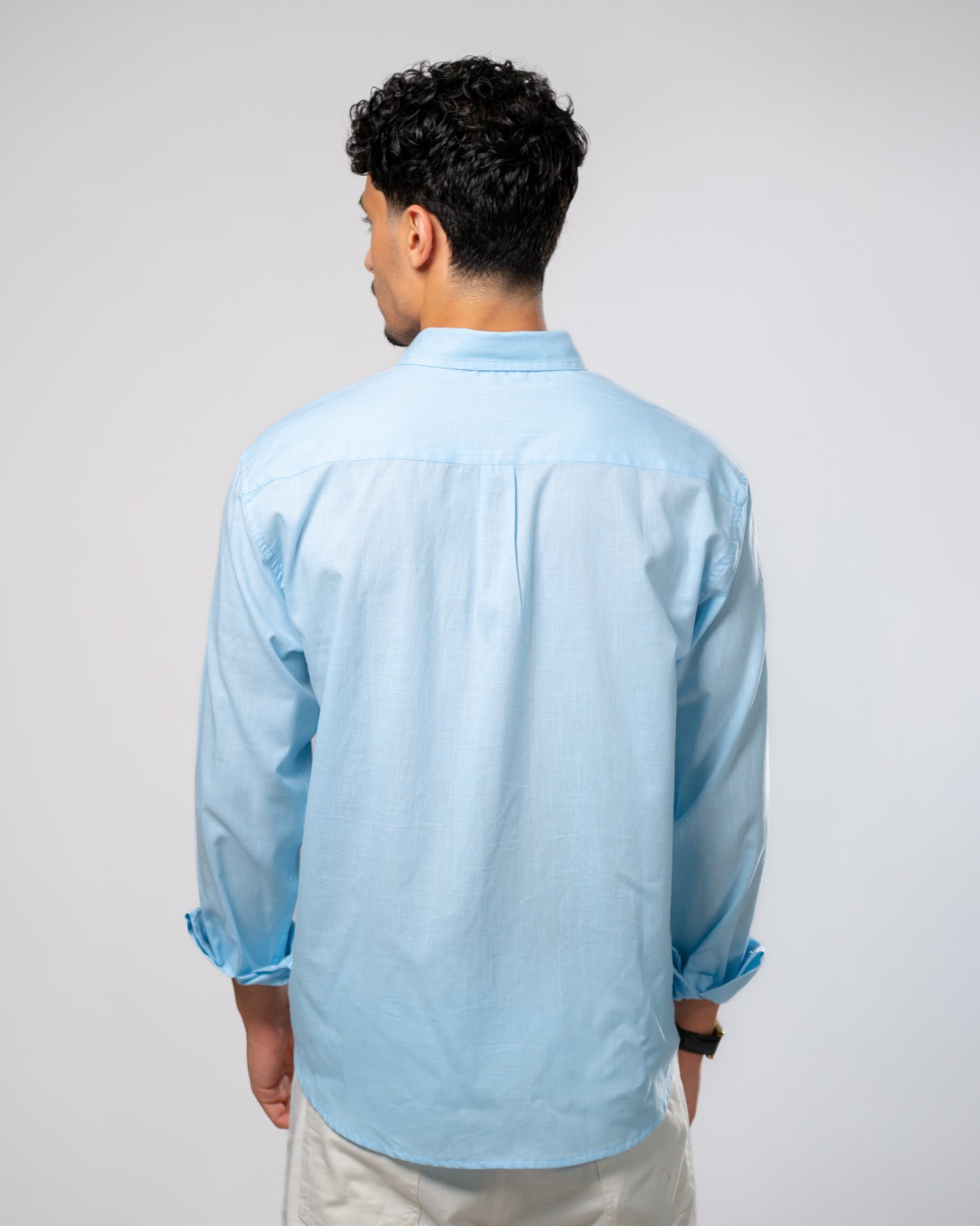 Light blue linen shirt