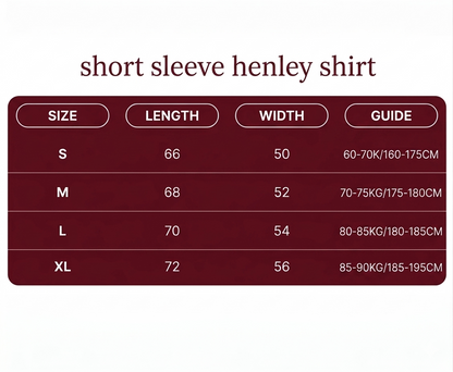 Short sleeve henley shirt