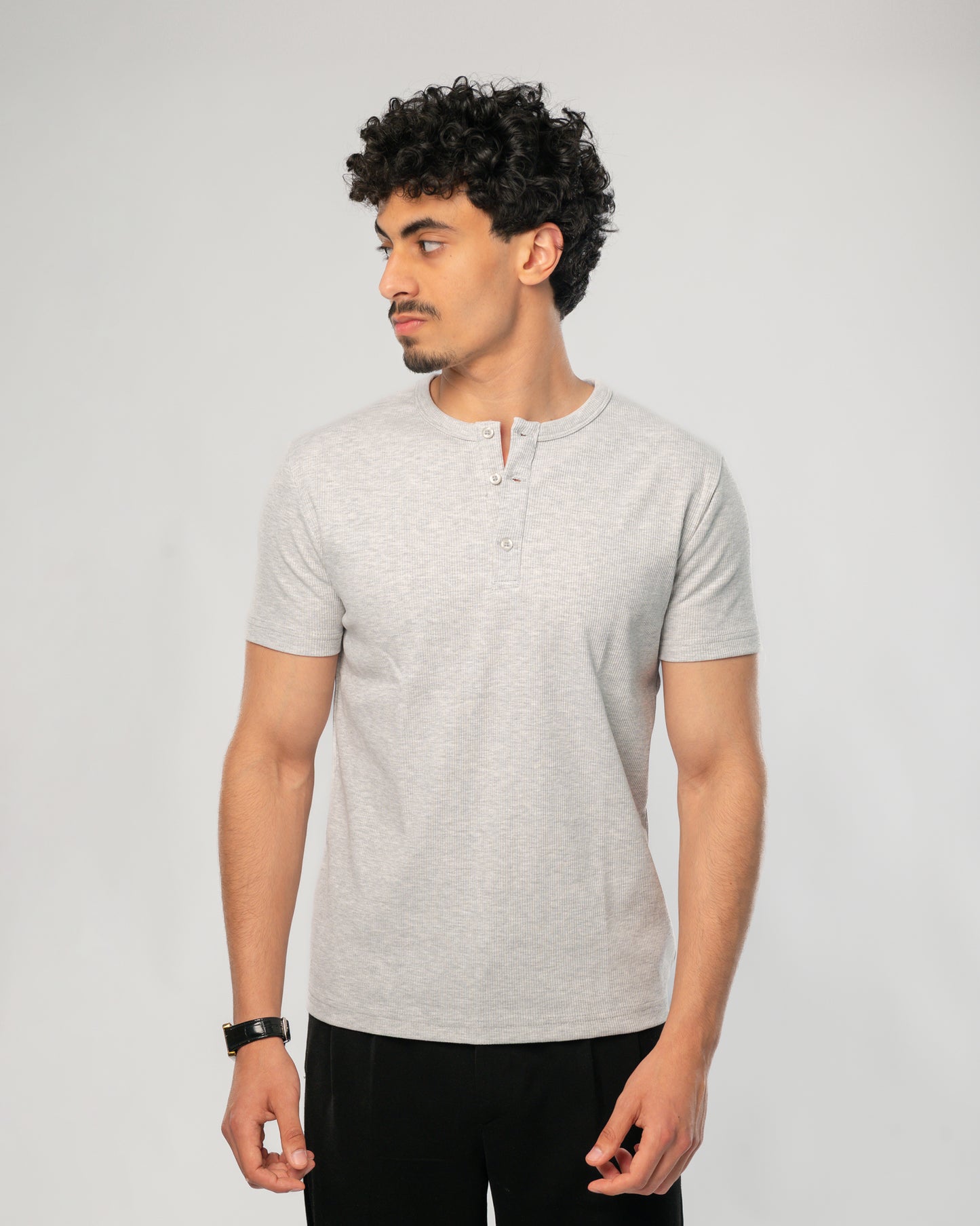 Short sleeve henley shirt