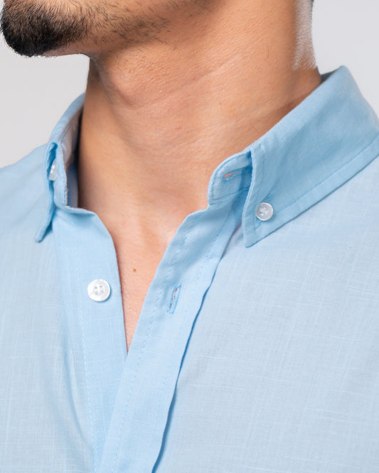 Light blue linen shirt
