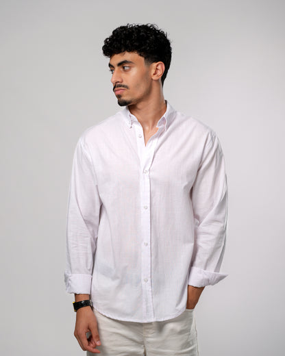 White linen shirt