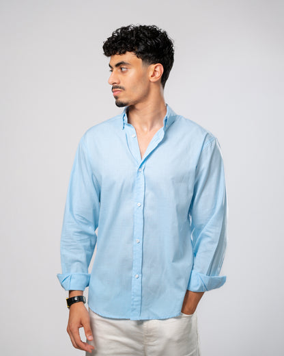 Light blue linen shirt