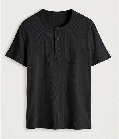 Short sleeve henley shirt