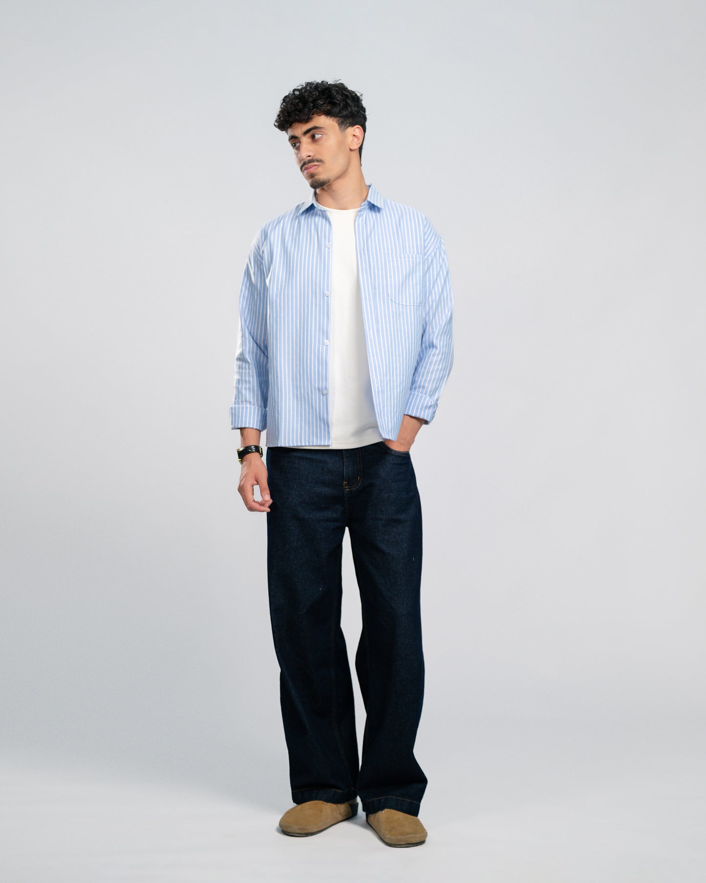 Wide stripe shirt